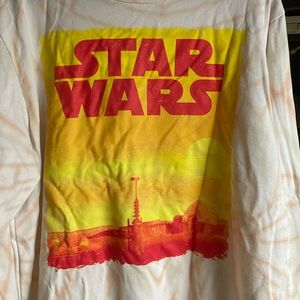 NWT STAR WARS TIE DYE LIGHTWEIGHT CREWNECK SWEATSHIRT